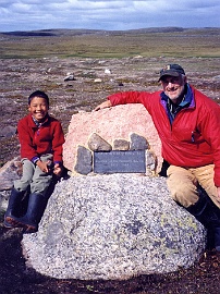 Pelly Lake cairn 2002